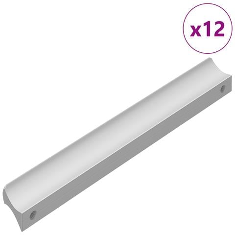 Manico 12 pcs Argento 105.7 x 7.4 x 15.5 mm Alluminio - Foto 1