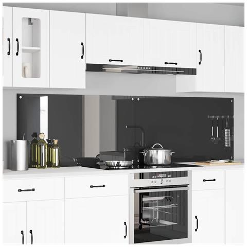 Rivestimento da Cucina 2 pcs Grigio scuro 110 x 60 cm - Foto 2