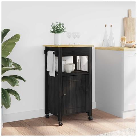 Carrello da Cucina MONZA Nero 48 x 40 x 88,5 cm - Foto 2