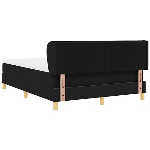 Letto a molle con materasso Nero 140 x 200 cm Tessuto - Foto 9