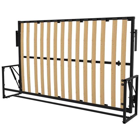 Letto a Scomparsa Morphy Classic - Sistema multifunzionale modulare SizeFlex & TypeFlex, letto a scomparsa salvaspazio ed estensibile con moduli divano (120x190 cm, Orizzontale) - Foto 2