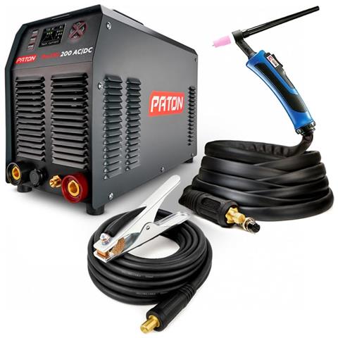 ProTIG-200 AC /DC Saldatrice TIG - 200A AC /DC con funzione Pulse, Ingresso 240V, Kit versatile per alluminio e acciaio - Foto 1