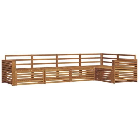 Set di divani da esterno 5 pcs Naturale - Foto 1