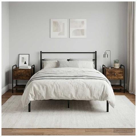 Armadio da Notte 2 pz Rovere Fumo 35 x 36,5 x 47 cm - Foto 2