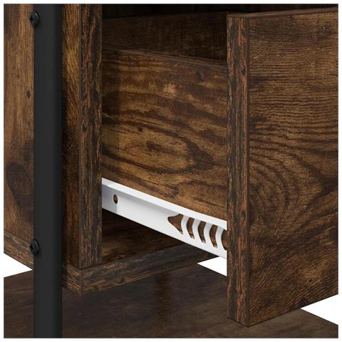 Armadio da Notte 2 pz Rovere Fumo 35 x 36,5 x 47 cm - Foto 9