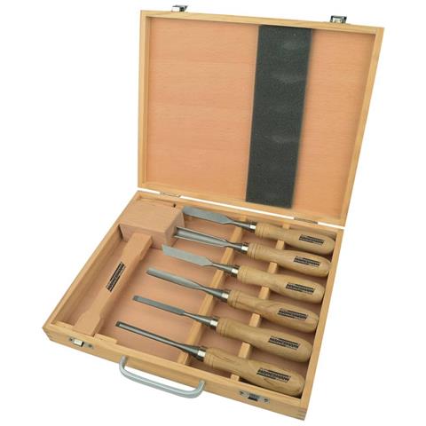 Set Di Utensili Per Intagliare Il Legno 7 Pz 66107 - Foto 1