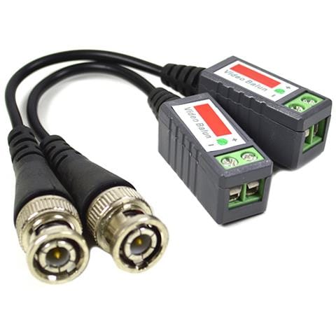 Adattatore 201c Video Balun Passivo Bnc Set Da Pezzi, Cavo 600 M Cromo / nero - Foto 1