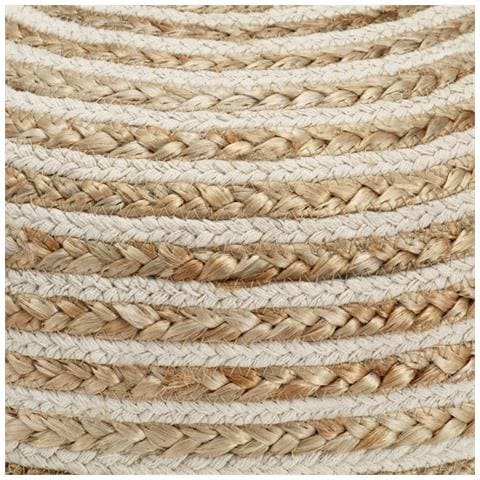 Pouf Lavorato A Mano 40x45 Cm In Juta - Foto 3