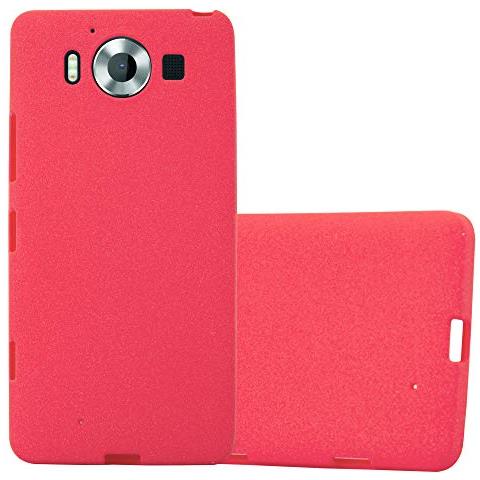Custodia Compatibile Con Nokia Lumia 950 In Frost Rosso - Coperchio Protettivo In Silicone Tpu Flessibile - Foto 1