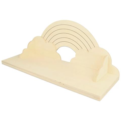 Mensola In Legno Arcobaleno 40 Cm - Foto 2