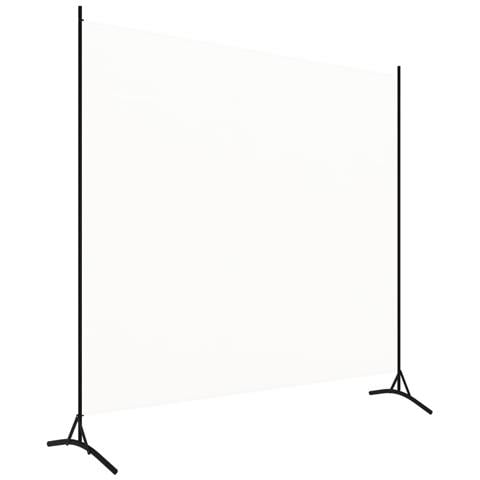 Paravento Bianco 175x180 cm in Tessuto - Foto 2