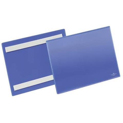 Tasche Per Identificazione Con Bande Adesive Blu F. to Esterno Mm. 223x 163x1,7- Inserto A5 Orizz. Cf 50- 179507 - Foto 1