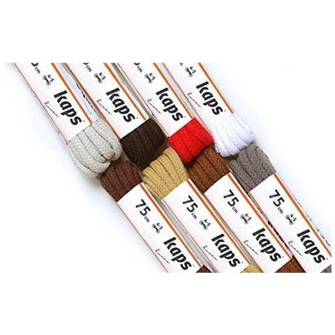 Rotonda Spessa Lacci Diametro 5-6mm Durevoli 100 Cotone Lacci Della Scarpa Per Calzature Casuale Fatta In Europa 1 Coppia Molti Colori E Lunghezze (100 Cm - 39 Pollici - 5 A 7 Coppie Occhiello 01 - Bianco)  - Foto 3
