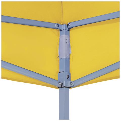 Tetto Per Tendone Per Feste 3x3 M Giallo 270 G / m - Foto 2