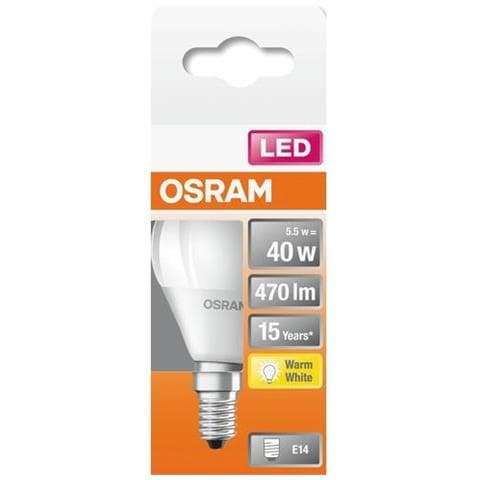 Lampadina Led Sferica Satinata Con Dissipatore Di Calore - 4w Equivalenti 40w E14 - Bianco Caldo - Foto 2