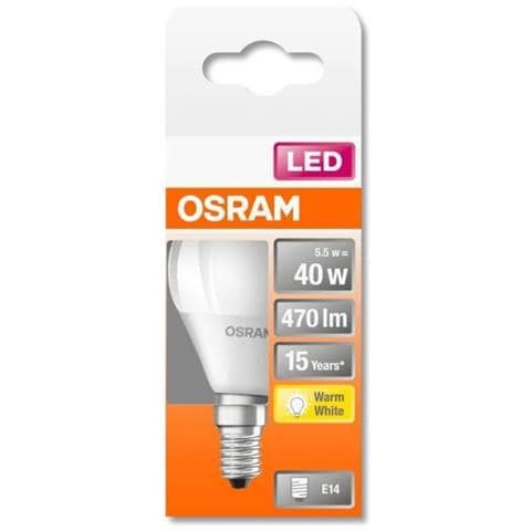Lampadina Led Sferica Satinata Con Dissipatore Di Calore - 4w Equivalenti 40w E14 - Bianco Caldo - Foto 1
