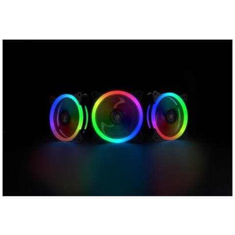 Rev RGB Pro Kit da 3 Ventole Diametro 12 cm con LED RGB + Controller Project7-Hub1 - Foto 5