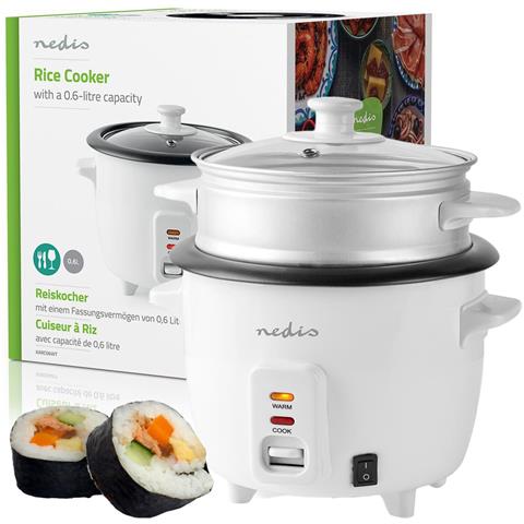 Cuoci Riso e Verdure KARC06WT in Alluminio con Cestello Antiaderente Estraibile Capienza 0,6 Litri Potenza 300 W Colore Bianco - Foto 3