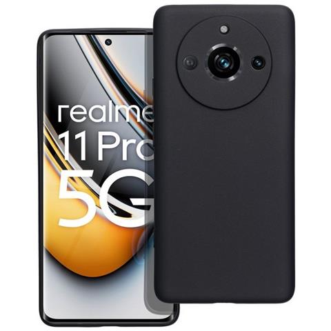 Custodia Tpu Silicone Cover Case Per Realme 11 Pro Black - Foto 1