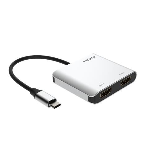 Adattatore da USB-C a 2xHDMI, 4K60Hz, HDR + USB3.0-3.1-3.2 - Foto 1