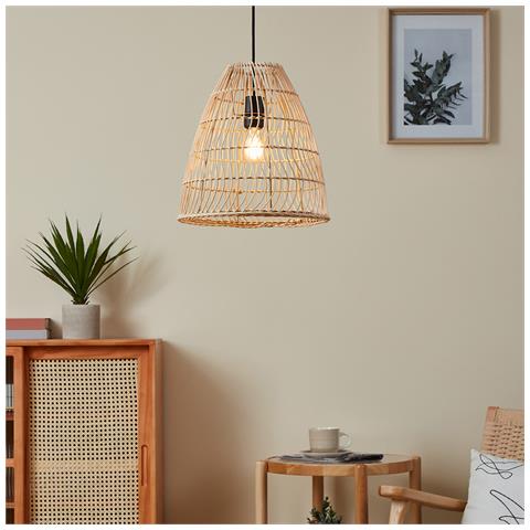 Lampadario Industrial Ayesgarth 1 Luce Acciaio Nero - Foto 3