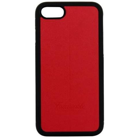 Cover Per Iphone Se (2020) / 8/7 Rigida Bordata, Rosso / Nero - Foto 1
