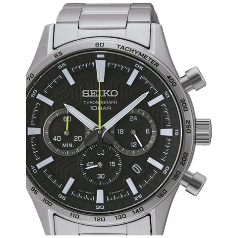 Orologio Uomo Seiko Ssb413p1 Nero Argentato - Foto 1