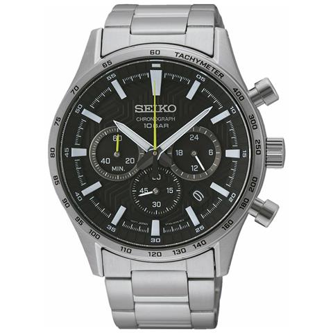 Orologio Uomo Seiko Ssb413p1 Nero Argentato - Foto 5