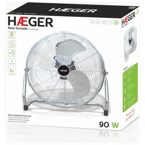 Ventilatore Da Terra Haeger Ff-018.006a 100 W - Foto 2