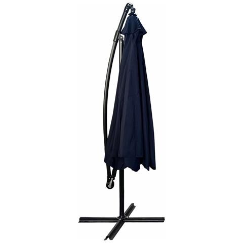 Ombrellone da Giardino ASTER con Protezione UV, Colore Grigio Chiaro, 300x300x45 cm - Foto 2