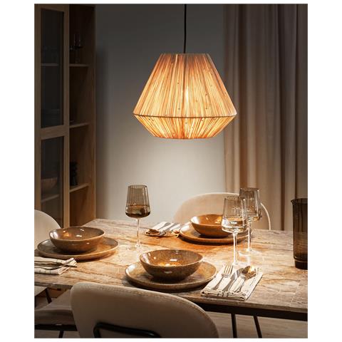 Lampadario Damit Vimini Naturale - Foto 1