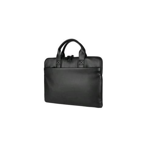 Borsa X Nb Isotta Superslim 13.3""/14"". Nero. In Morbido Pu Effetto Pelle - Bsiso1314-bk - Foto 2