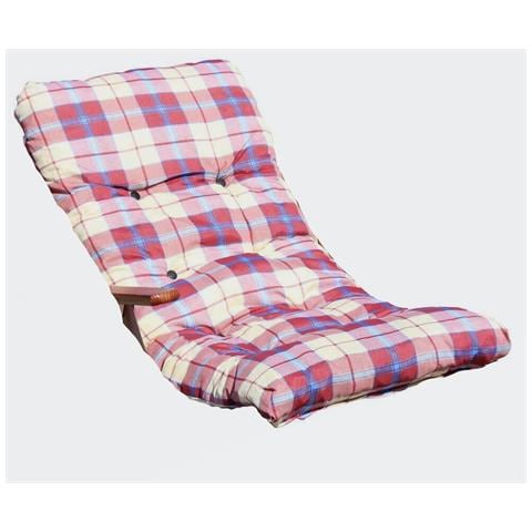 Cuscino 110x55 Cm Imbottito Per Sedie E Poltrone Relax Con Struttura In Legno - Foto 1