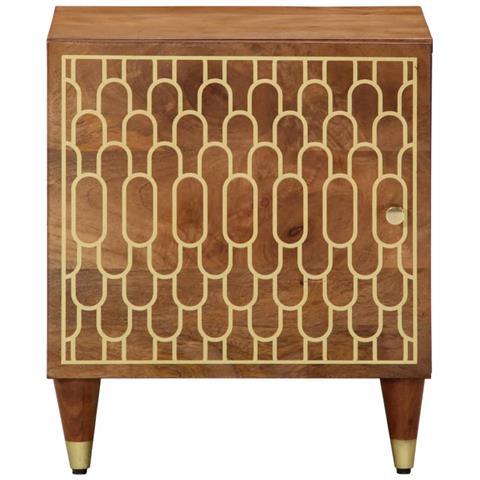 Comodini 2pz 40x33x46 Cm In Legno Massello Di Mango - Foto 2