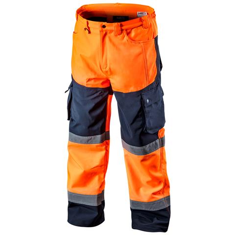 Pantaloni Da Lavoro Softshell Alta Visibilità, Colore Arancione, Taglia Xxl - Foto 1