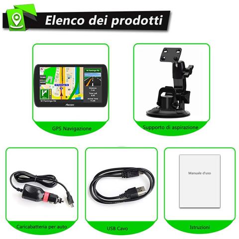 Bluetooth 9 Pollici Navigatore Camion Auto Camper Gps Navigatore Satellitare - Foto 2