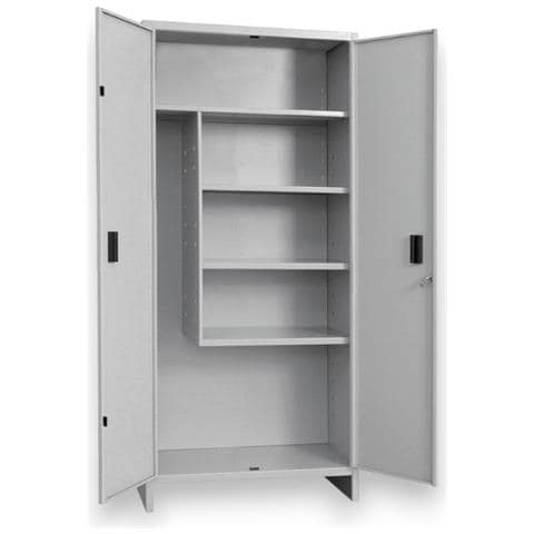 Armadio 2 Ante Portascope 80x40xh180 Cm In Metallo Chiudibile A Chiave Pratiko Prometal - Foto 1
