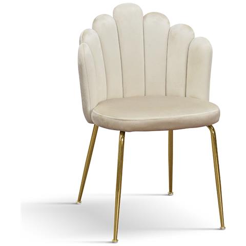 Flow - Sedia Di Design Moderno In Velluto - Foto 1