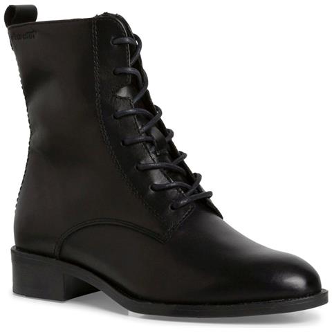 Black Casual Closed Booties Stivaletti Pelle Scarpe Donna Nero Eu 38, 1-25119-41 001 - Foto 1