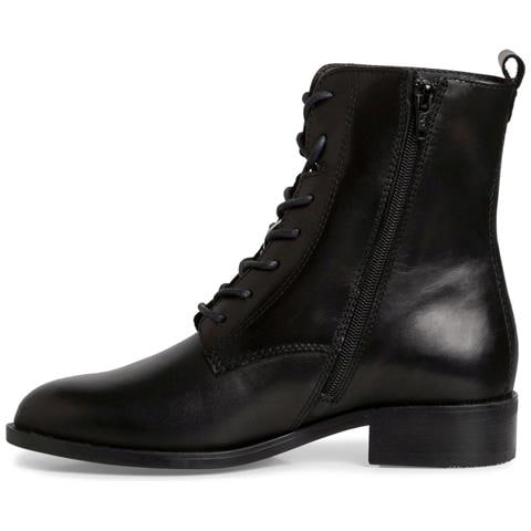 Black Casual Closed Booties Stivaletti Pelle Scarpe Donna Nero Eu 38, 1-25119-41 001 - Foto 3
