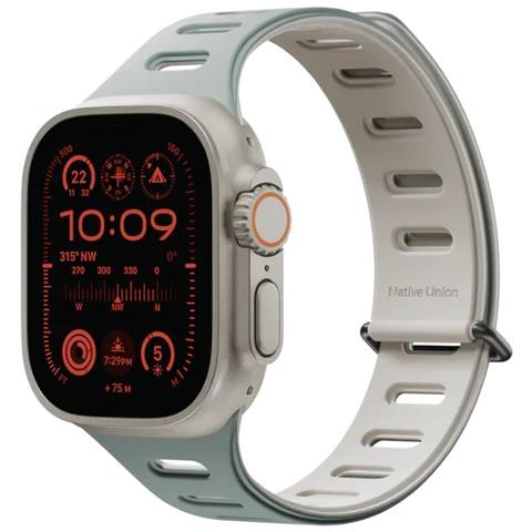 Cinturino Per Apple Watch 38/40/41 Mm Reversibile, Grigio - Foto 1
