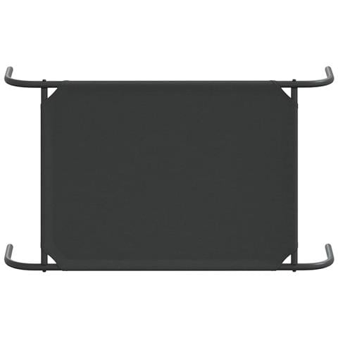 Cuccia per Cani Rialzata Nera 90x50x20 cm Tela Oxford e Acciaio - Foto 2