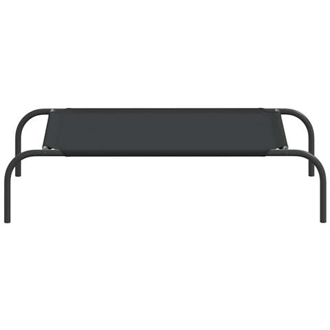 Cuccia per Cani Rialzata Nera 90x50x20 cm Tela Oxford e Acciaio - Foto 8