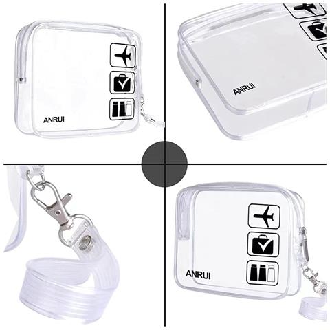 Borsa Per Cosmetici Trasparente - Borsa Per Trucchi Trasparente Da Viaggio Transparent - Foto 3