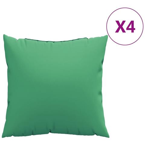 Cuscini Per Divano 4 Pz Verdi 60x60 Cm In Tessuto - Foto 2