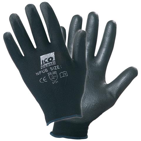 Coppia Guanti Nylon Pu Black Taglia M/7 - Foto 1