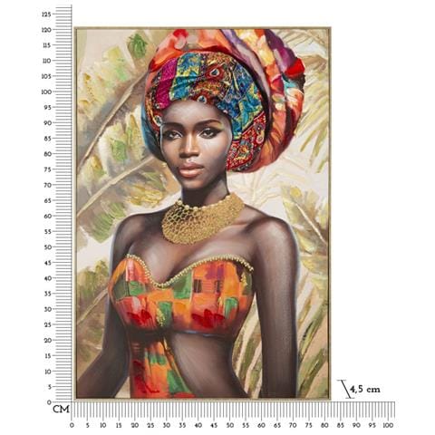 Stampa Su Tela Africa 18 - Multicolore - Legno - 82x4,5x122 Cm - Foto 7