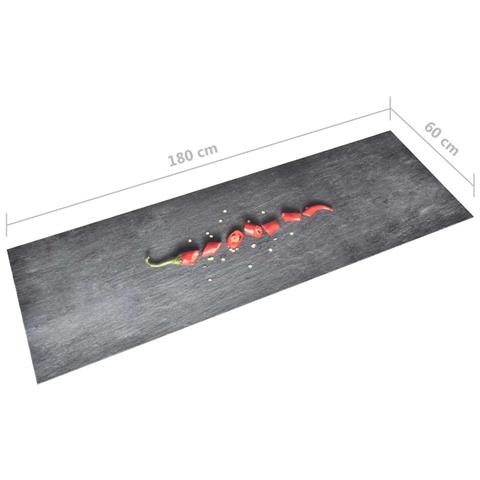 Lusso Casadino -  Tappetino Da Cucina Lavabile Peperoni 60x180 Cm - Foto 5