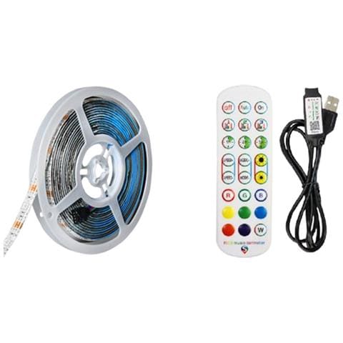 Kit Strisce Led Rgb 3m Con Controllo Ir E Bluetooth - Foto 1