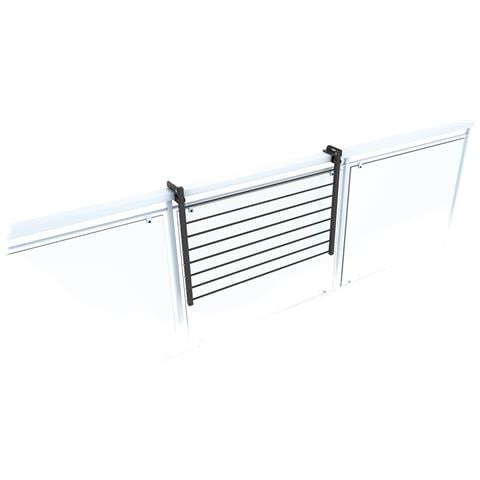 Stendibiancheria Da Balcone Ribaltabile 62x63x8 Cm In Alluminio, Colore Antracite, Ideale Per Ringhiera E Uso Esterno - Foto 5